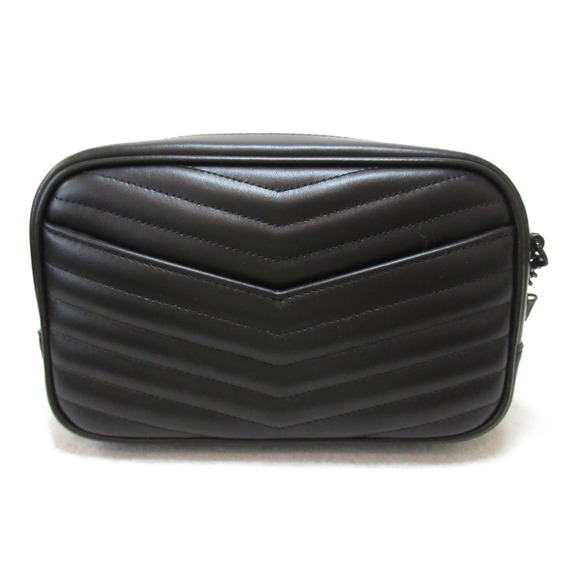 Saint Laurent Chain Shoulder Leather Bag Black - Picture 1 of 9